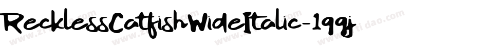 RecklessCatfishWideItalic-1qqj字体转换