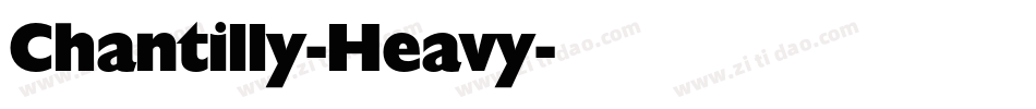 Chantilly-Heavy字体转换