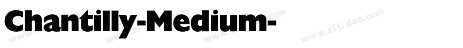 Chantilly-Medium字体转换