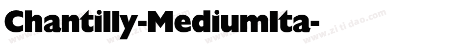 Chantilly-MediumIta字体转换