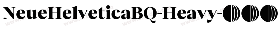 NeueHelveticaBQ-Heavy字体转换