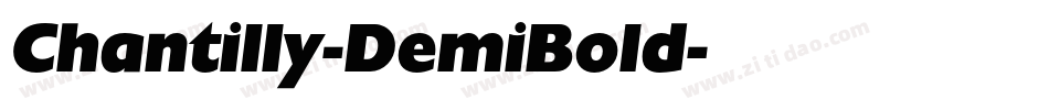 Chantilly-DemiBold字体转换