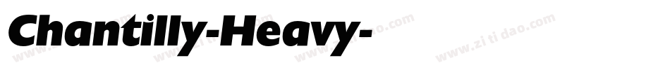 Chantilly-Heavy字体转换