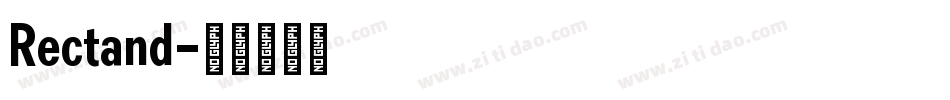 Rectand字体转换