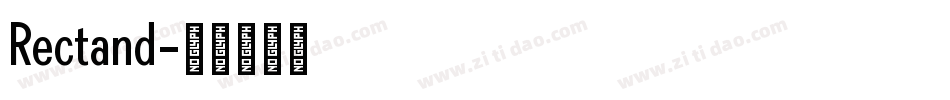 Rectand字体转换
