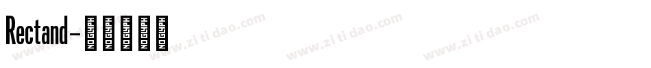 Rectand字体转换