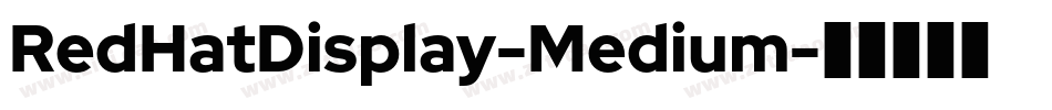 RedHatDisplay-Medium字体转换
