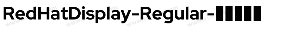 RedHatDisplay-Regular字体转换