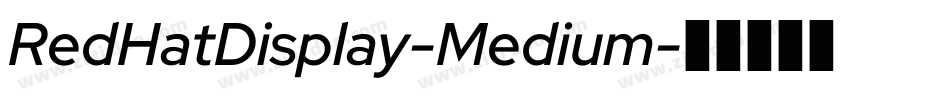 RedHatDisplay-Medium字体转换