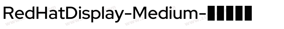 RedHatDisplay-Medium字体转换