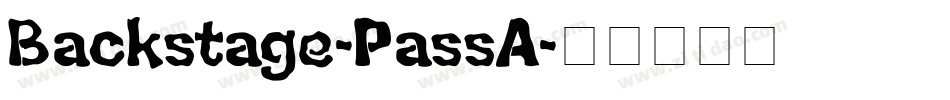 Backstage-PassA字体转换