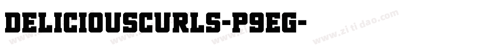 DeliciousCurls-P9eg字体转换