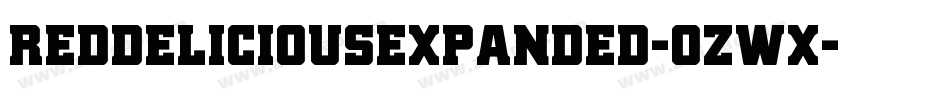 RedDeliciousExpanded-ozWx字体转换 RedDeliciousExpanded-ozWx字体转换