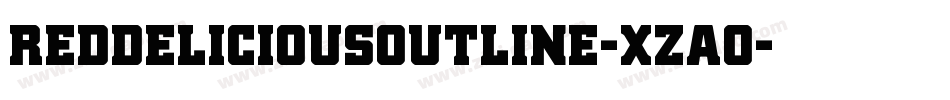 RedDeliciousOutline-xzAO字体转换 RedDeliciousOutline-xzAO字体转换