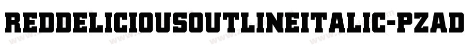 RedDeliciousOutlineItalic-pzaD字体转换