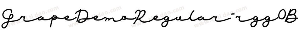 GrapeDemoRegular-rgg0B字体转换