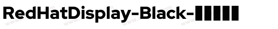 RedHatDisplay-Black字体转换