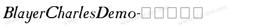 BlayerCharlesDemo字体转换