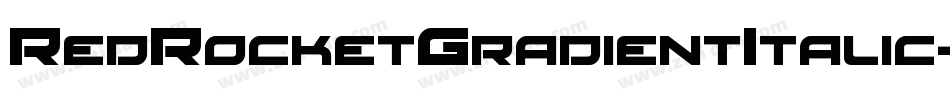 RedRocketGradientItalic-8JAJ字体转换