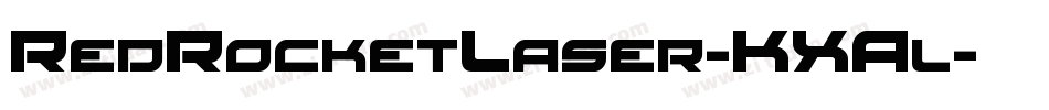 RedRocketLaser-KXAl字体转换