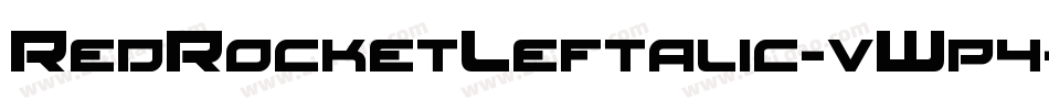 RedRocketLeftalic-vWp4字体转换