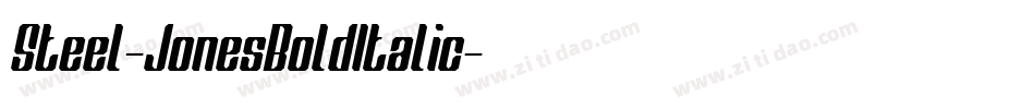 Steel-JonesBoldItalic字体转换