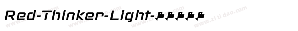 Red-Thinker-Light字体转换