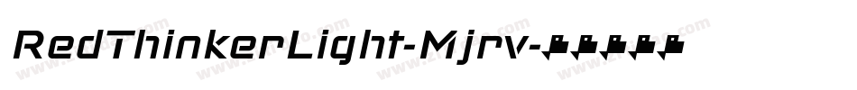 RedThinkerLight-Mjrv字体转换