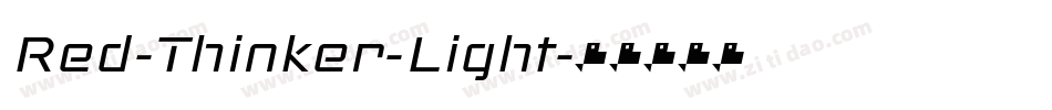 Red-Thinker-Light字体转换