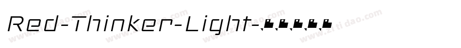 Red-Thinker-Light字体转换