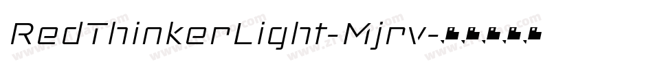 RedThinkerLight-Mjrv字体转换