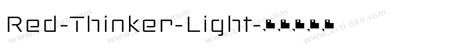 Red-Thinker-Light字体转换