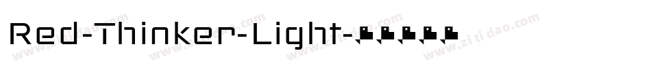Red-Thinker-Light字体转换