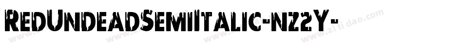 RedUndeadSemiItalic-nz2Y字体转换