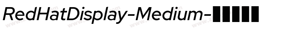 RedHatDisplay-Medium字体转换
