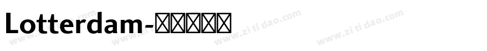 Lotterdam字体转换
