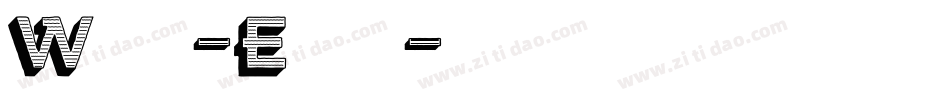 Woodcut-Extended字体转换