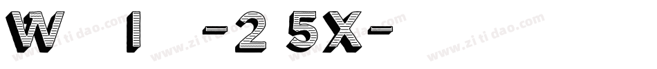 WoodcutItalic-2v5X字体转换