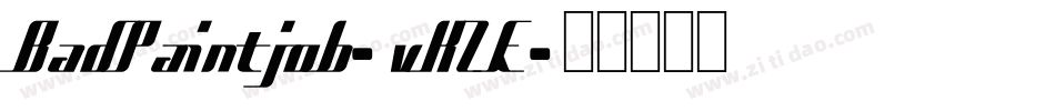 BadPaintjob-vKZE字体转换