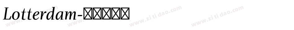Lotterdam字体转换
