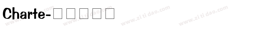Charte字体转换