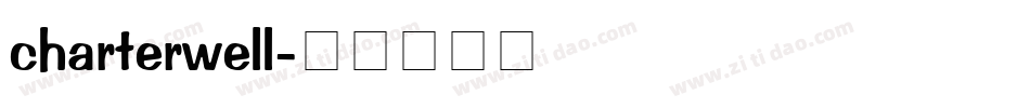 charterwell字体转换