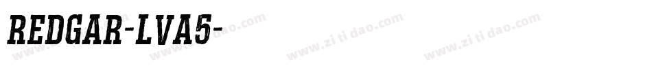 Redgar-LvA5字体转换