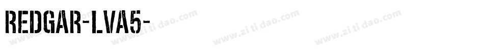Redgar-LvA5字体转换