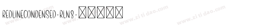 RedlineCondensed-rLn8字体转换