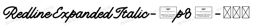 RedlineExpandedItalic-2p83字体转换