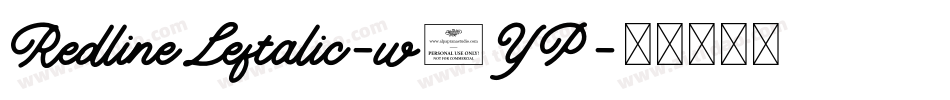 RedlineLeftalic-w0YP字体转换