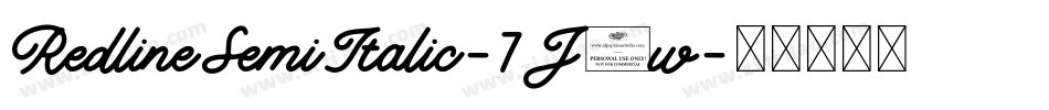 RedlineSemiItalic-7J2w字体转换