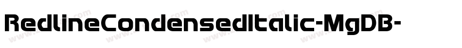 RedlineCondensedItalic-MgDB字体转换