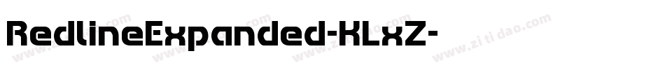 RedlineExpanded-KLxZ字体转换